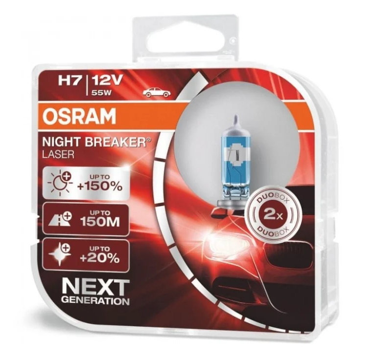 Osram NIGHT BREAKER LASER H7 64210NL-HCB 12V 55W 2 шт.